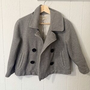 Denim & Supply Ralph Lauren Grey Peacoat Crop sz M